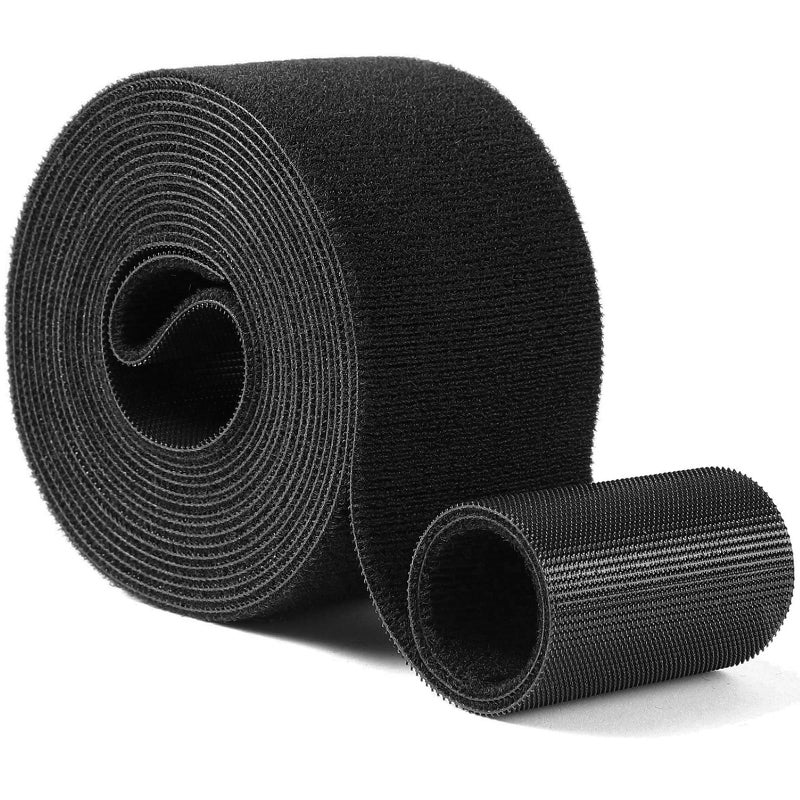 QTBLY 2in x 12ft | Hook and Loop Straps Heavy Duty | Double Sided Self-Gripping Strips | Reusable Multi-Purpose Wrap Roll for Home, Office, Data Center, and More - Image 1